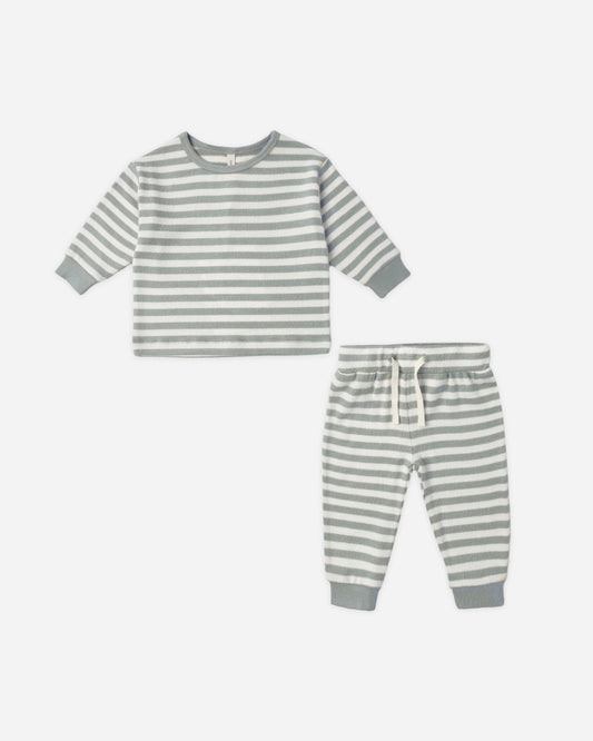 Cozy Set - Blue Stripe