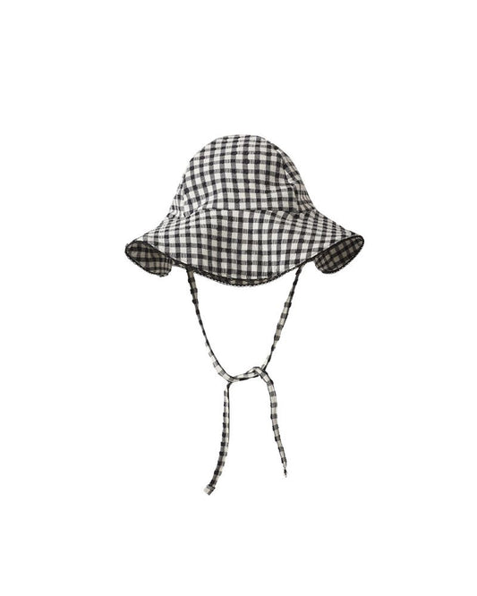 Swim Hat - Black gingham
