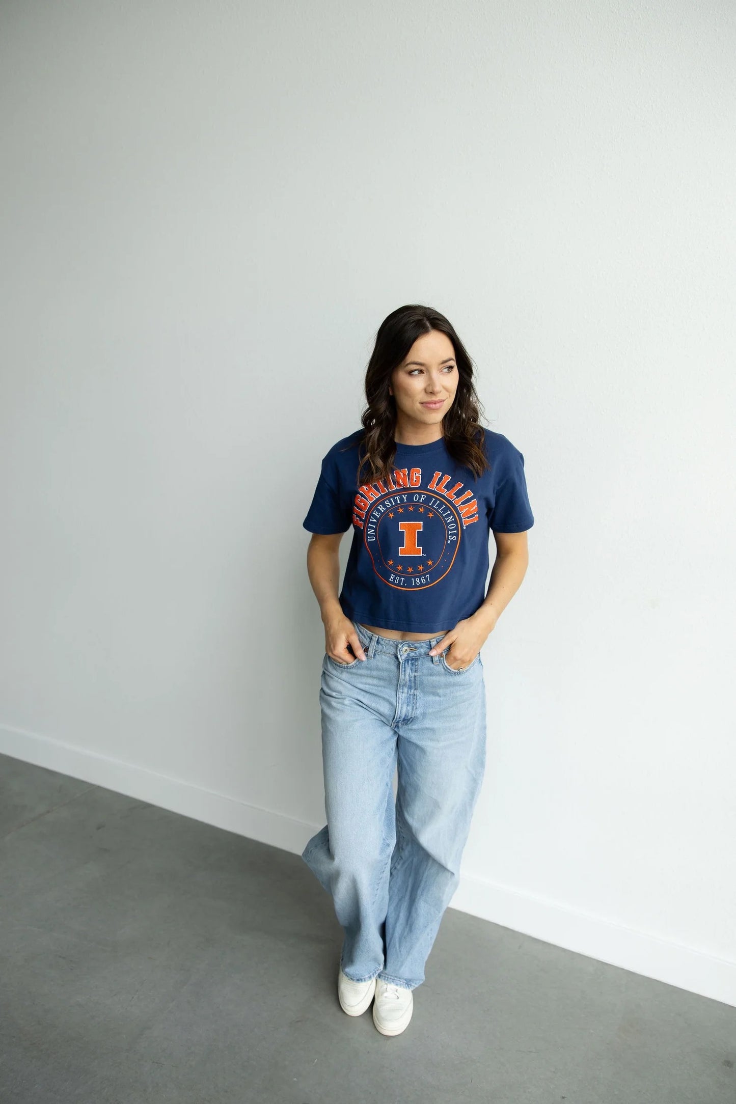 Illinois Sayler Star Heavyweight Crop Tee