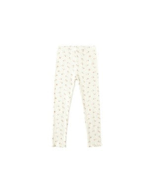 Ribbed Legging- Natural Ditsy