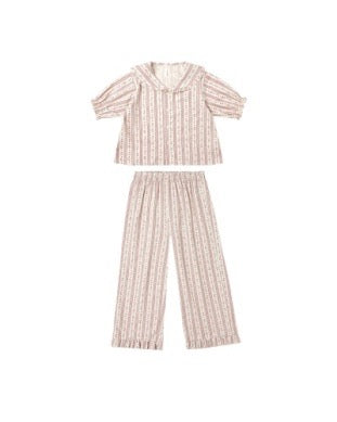 Ruffle Pajama's - Candy Cane Stripe