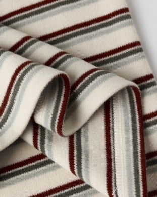 Organic Long Sleeve Pajama Set - Holiday Stripe