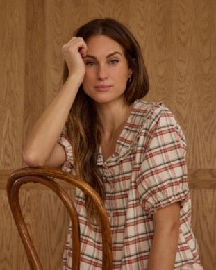 Women's Ruffle Pajama's - Holiday Plaid