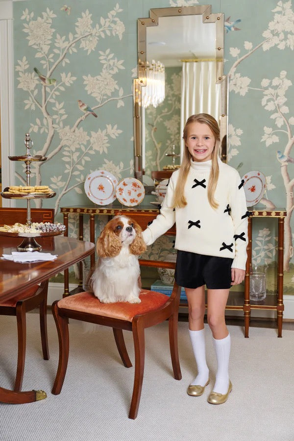 Sally Mae Shorts - Black (Velveteen)