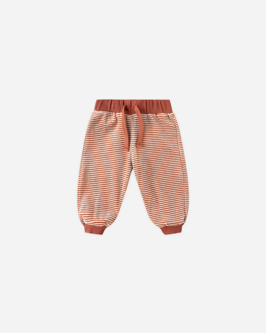 Velour Relaxed Sweatpants - Candy Stripe