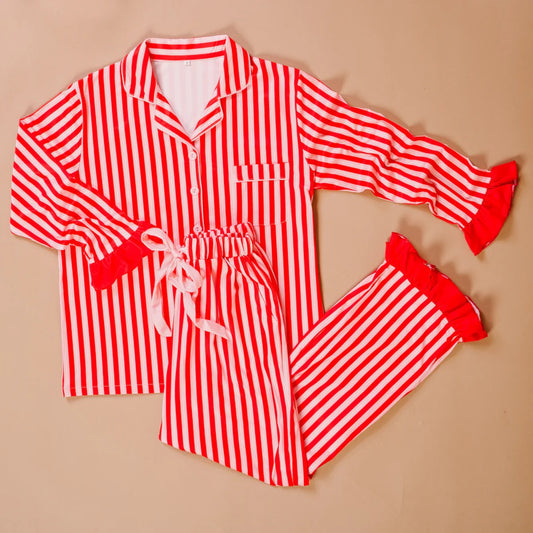 Sweet Dreams Pajama Set - Peppermint Stripe