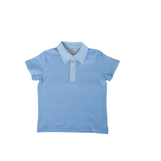Trey Polo- Blue Stripe