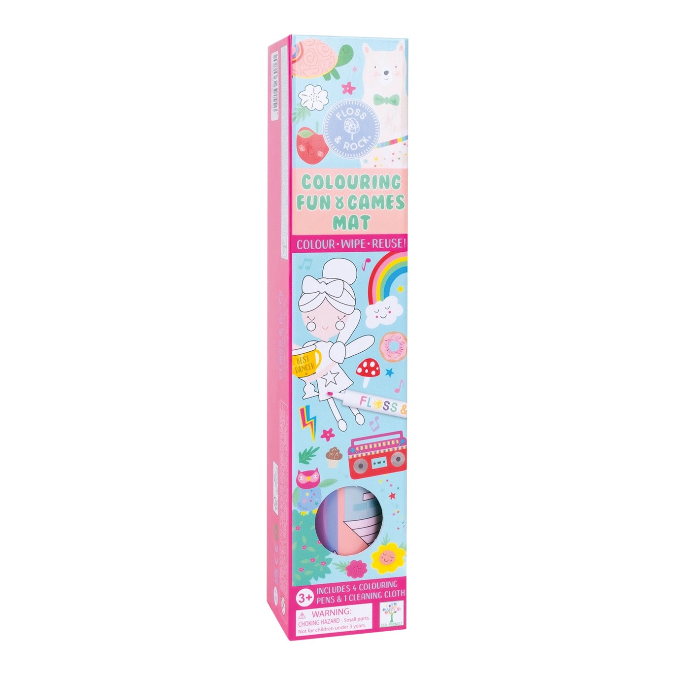 Rainbow Fairy Colouring Fun and Games Mat