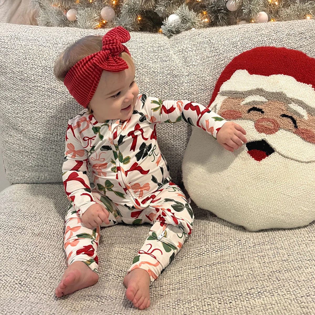 Wrapped In Bows - 2 way zipper romper