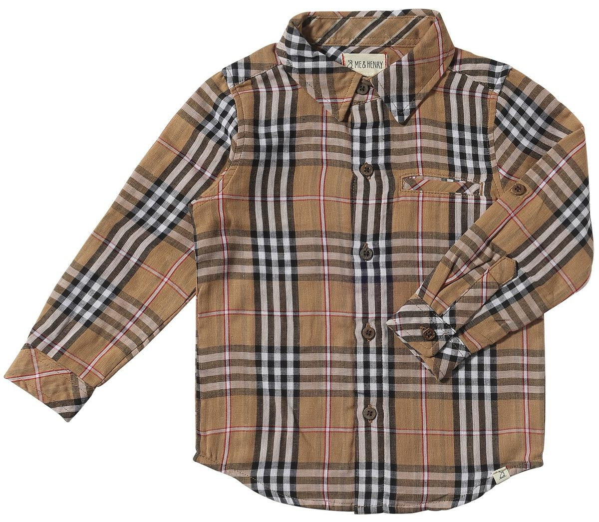 Atwood Woven Shirt - brown/black