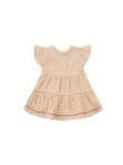 Lily Dress - Melon Gingham