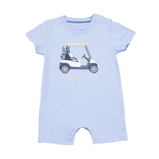 Boys Golf Cart Graphic Tee Romper