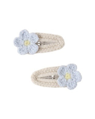 Crochet Floral Clip Set