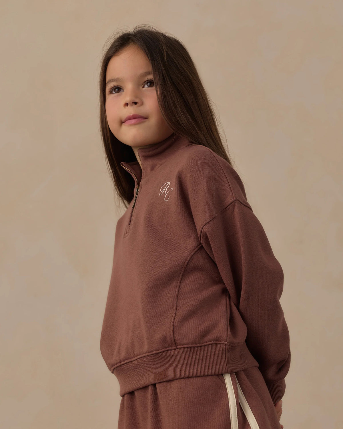 Half Zip Sweatshirt - Mulberry