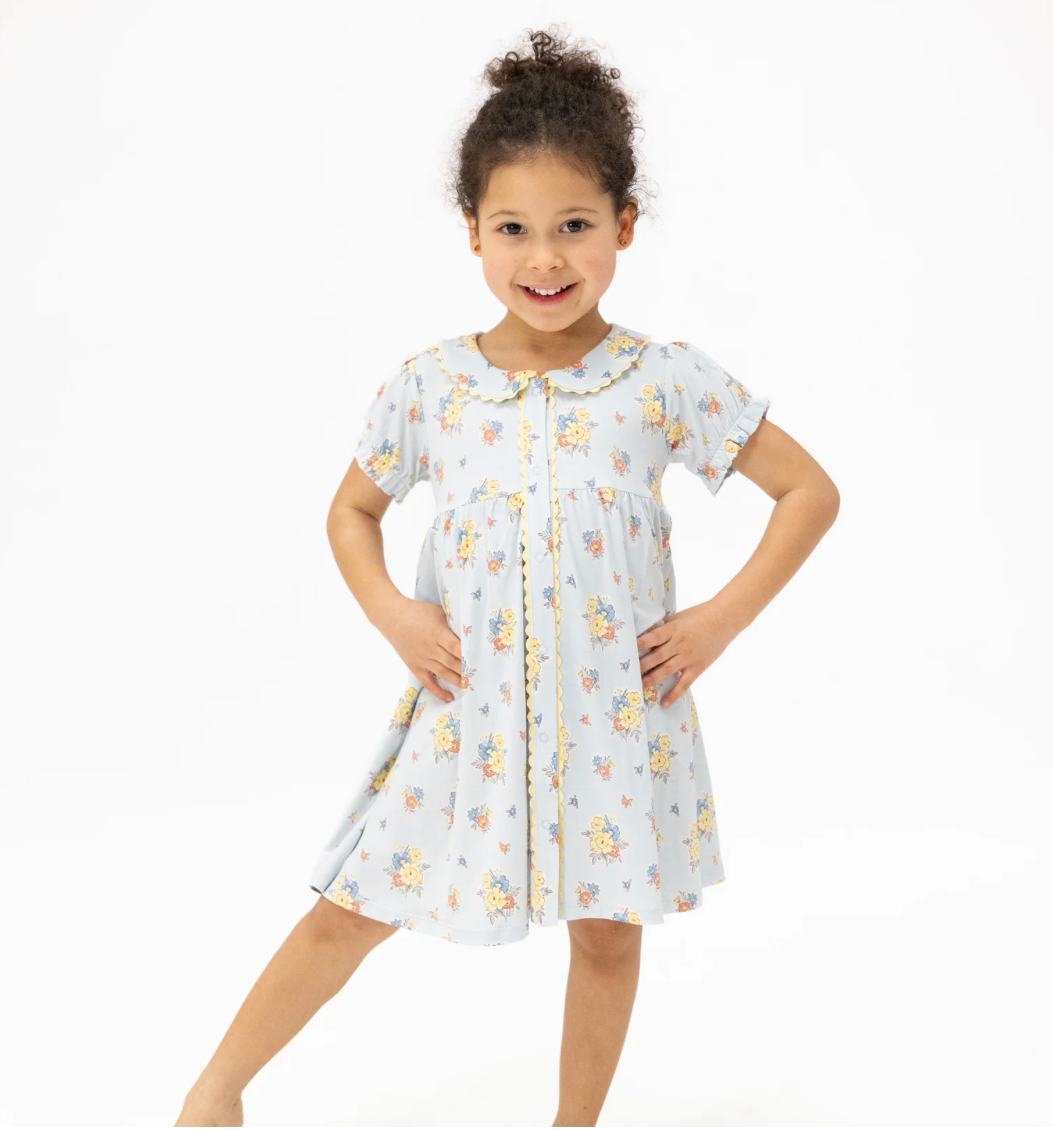 Betty Puff Sleeve Dress - Country Floral