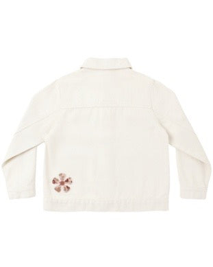 Denim Chore Coat - Daisy Patches