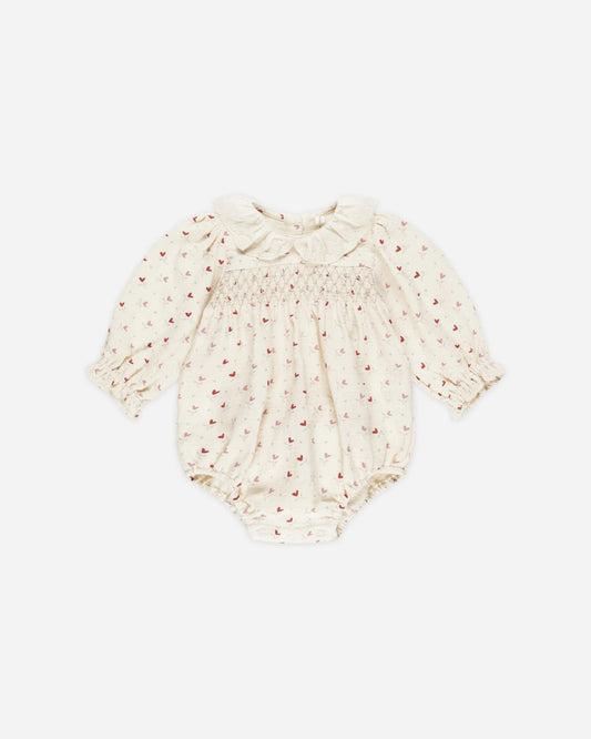 Quincy Mae Callie Heart Ditsy Romper