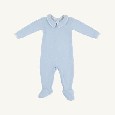 Ribbed Rock Me Romper - Buckhead Blue