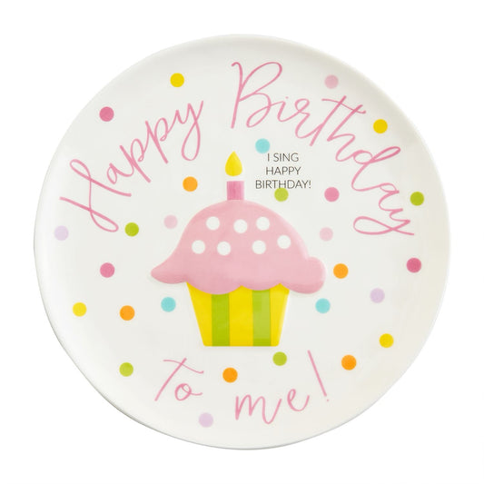 Birthday Girl Singing plate