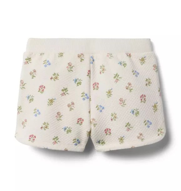 Quilted Floral Shorts