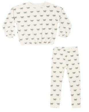 Spongy Knit Set - Evergreen Bows