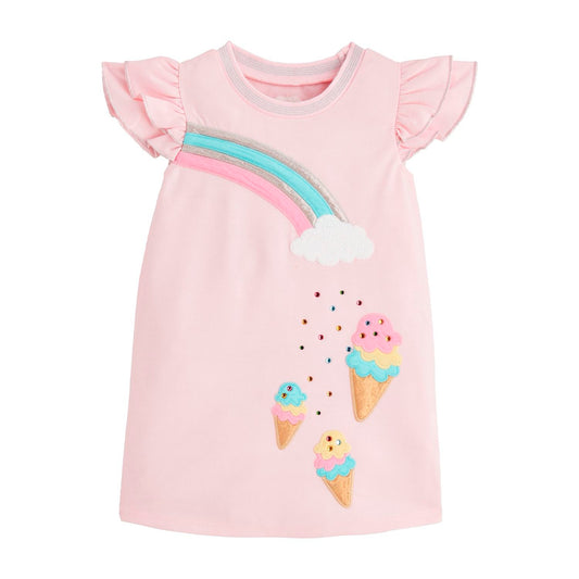 Mudpie Ice cream Sparkle T-Shirt Dress