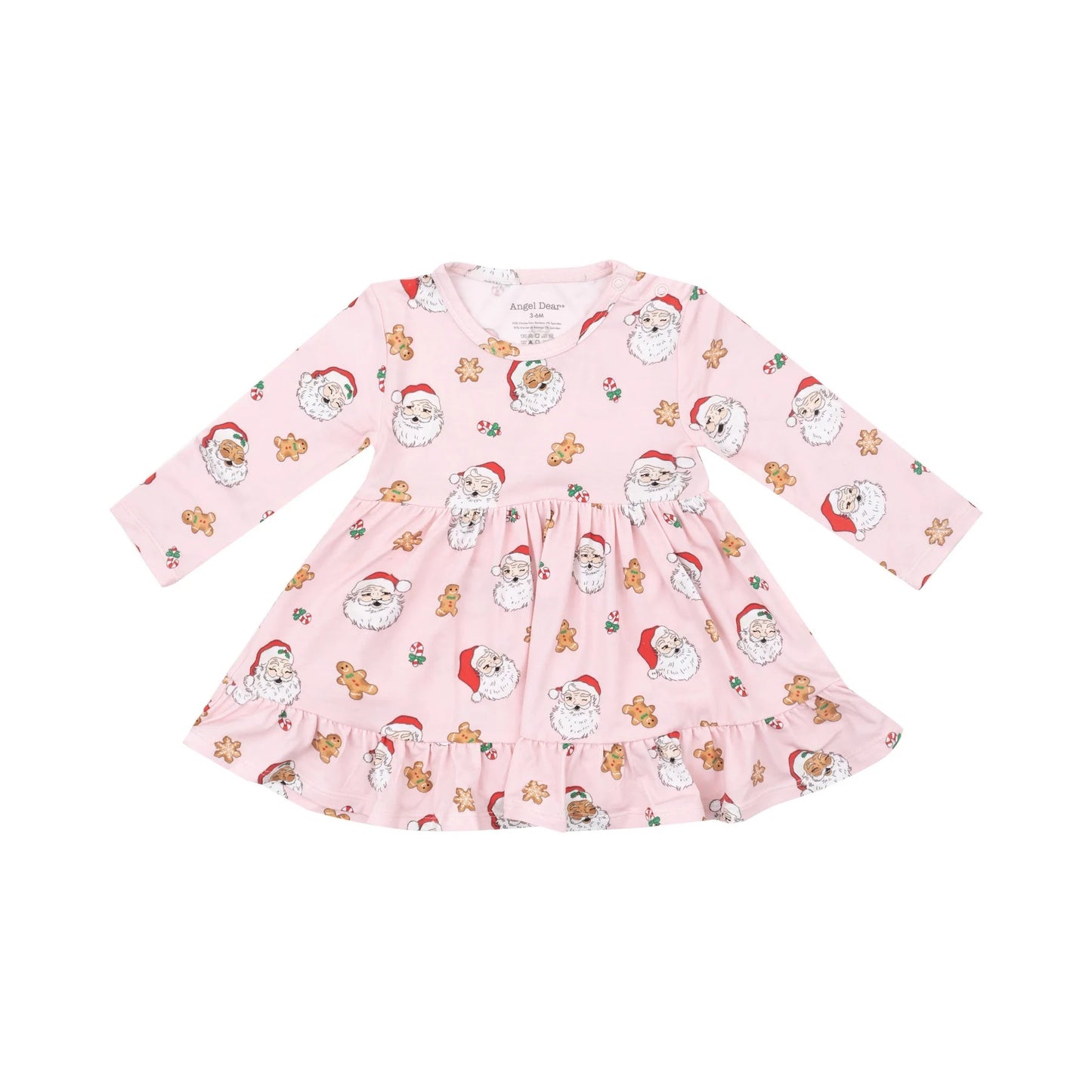 Vintage Santa Pink Twirly Bodysuit