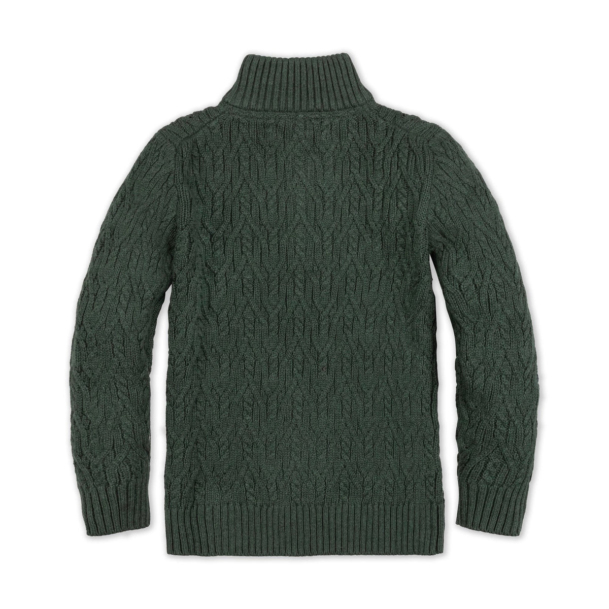 Organic Half Zip Cable Sweater