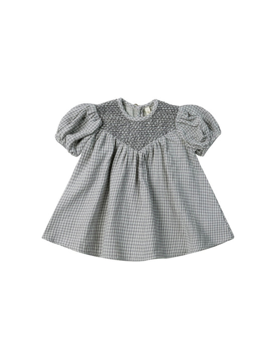 Carina Dress - Blue Gingham