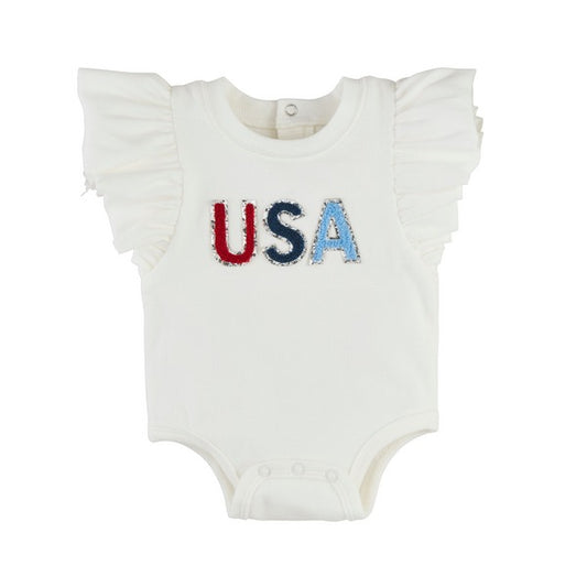 USA Ruffles Infant Bodysuit