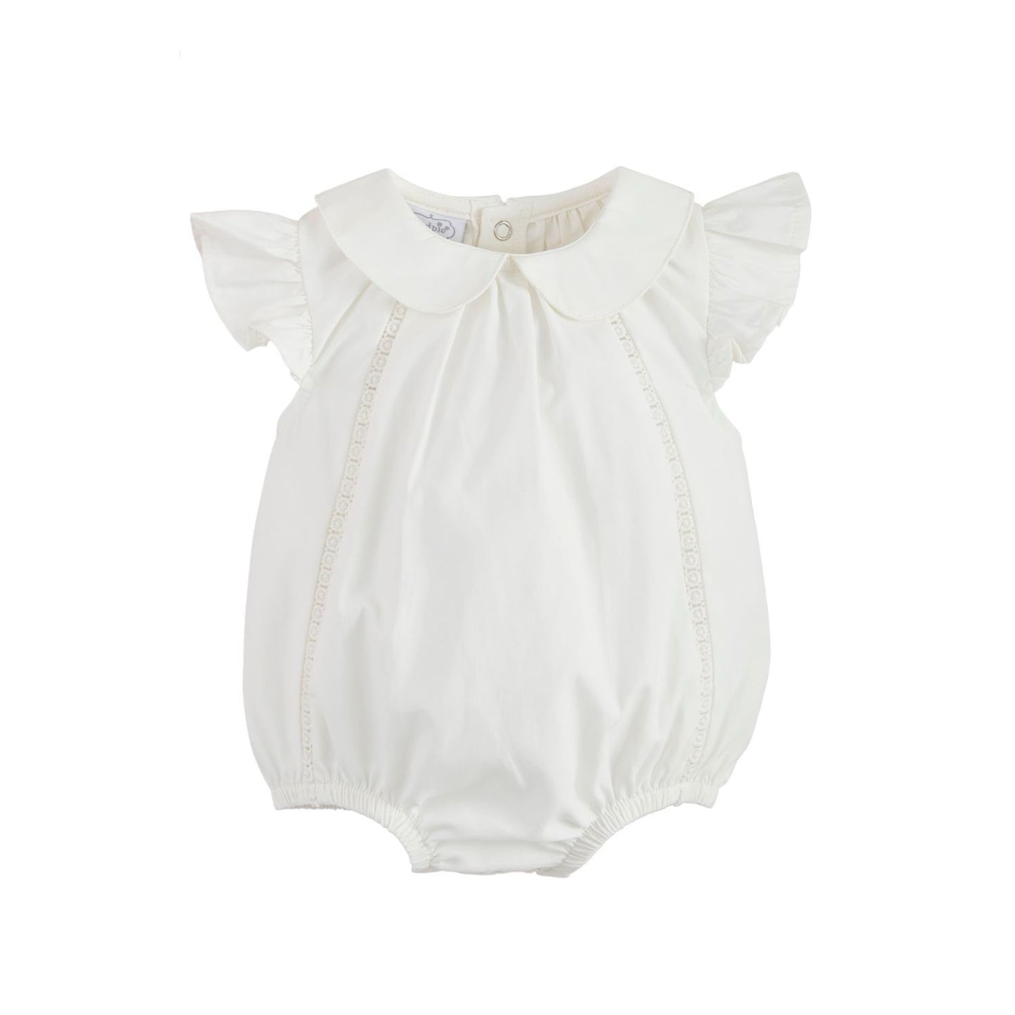 White Collard Poplin Bubble