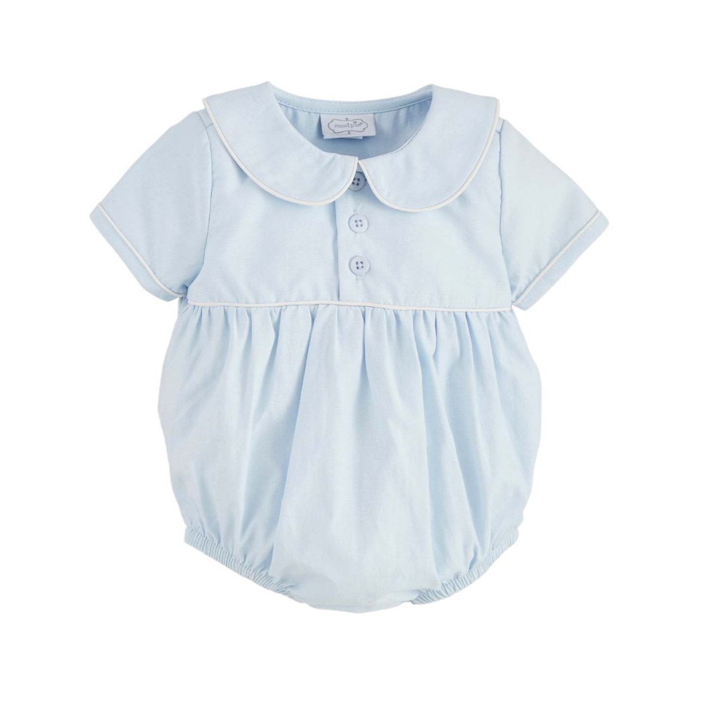 Blue Collard Poplin Bubble