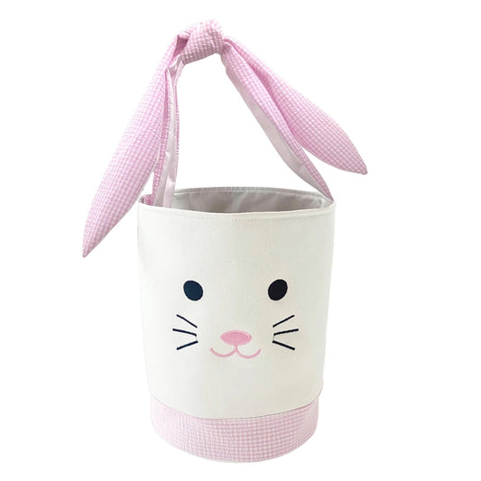 Easter Bunny Basket - Pink Gingham
