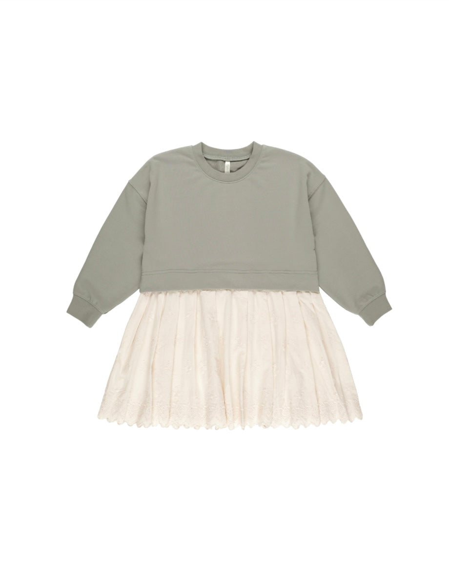 Laurel Sweatshirt Dress - Sage