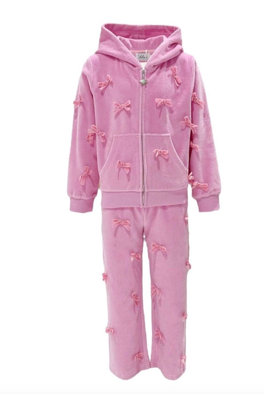 Velour Margot Bow Set