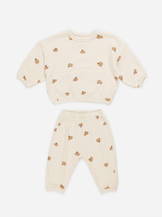 Waffle Slouch Set - Pumpkins