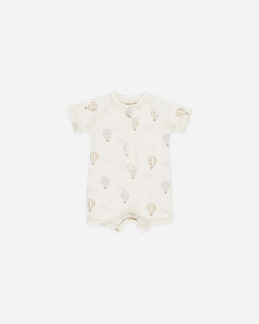 Zipper Rashguard One-Piece- Hot Air Balloon