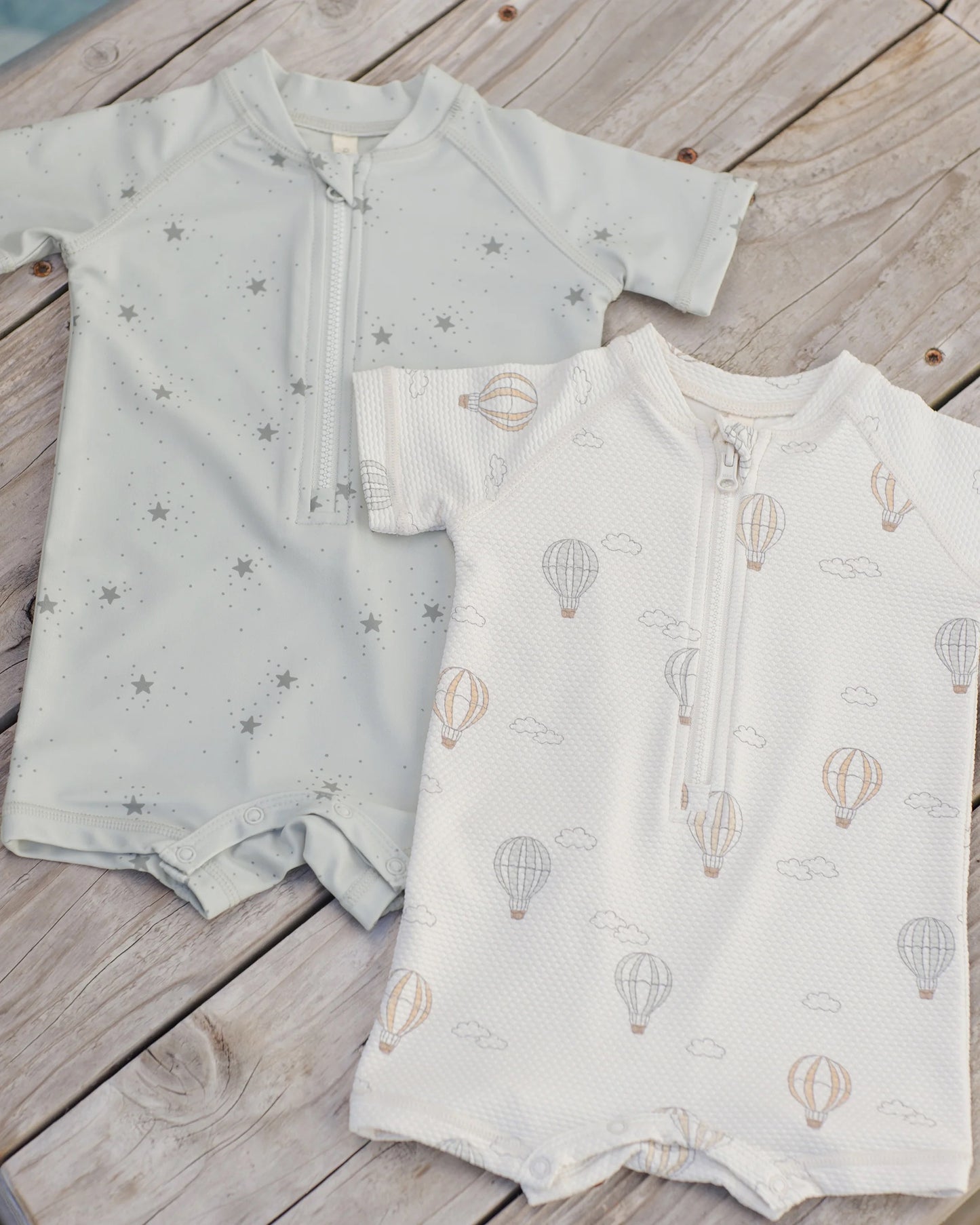 Zipper Rashguard One-Piece- Hot Air Balloon