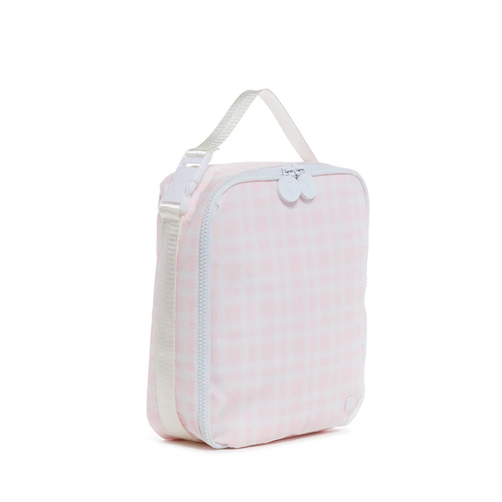 Insulated Lunch Bag - Pink Plaid