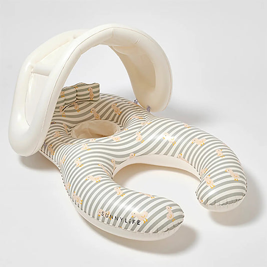 Float Together Baby Seat - Duck Sage Stripe