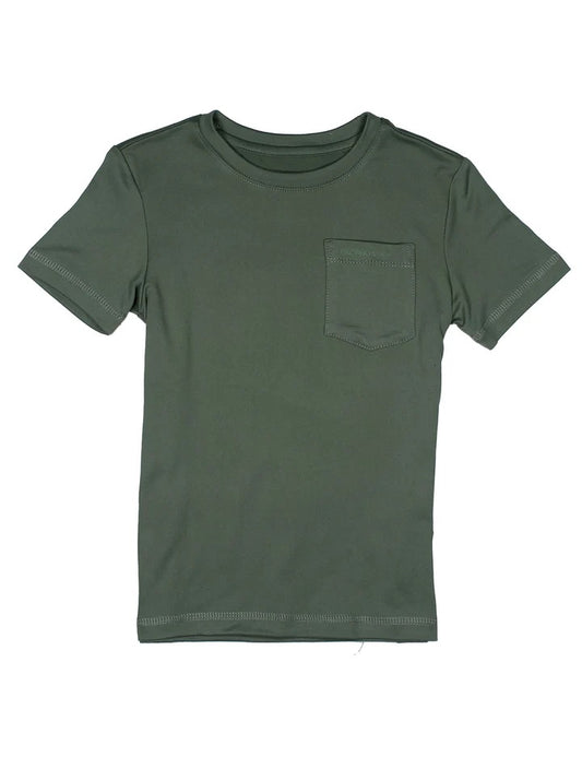 Boys Ravine Pocket Tee - Fog