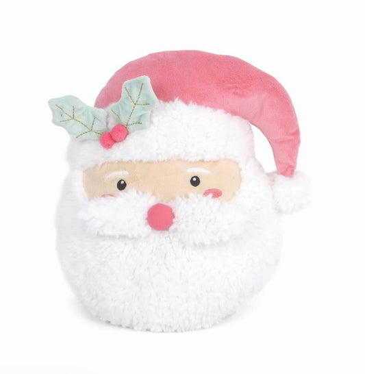 Pink Santa Accent Decor Plush