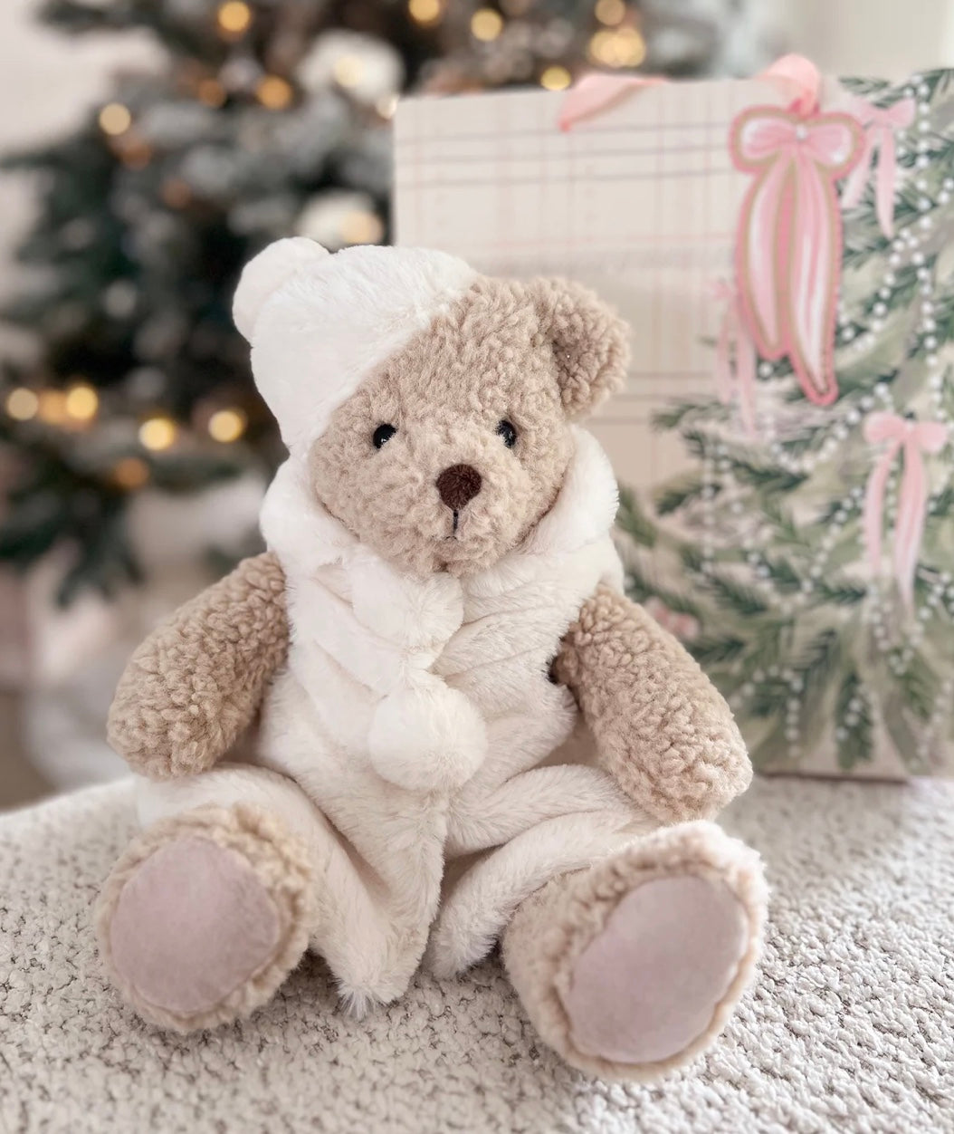 Holiday Bessy Bear - Cream