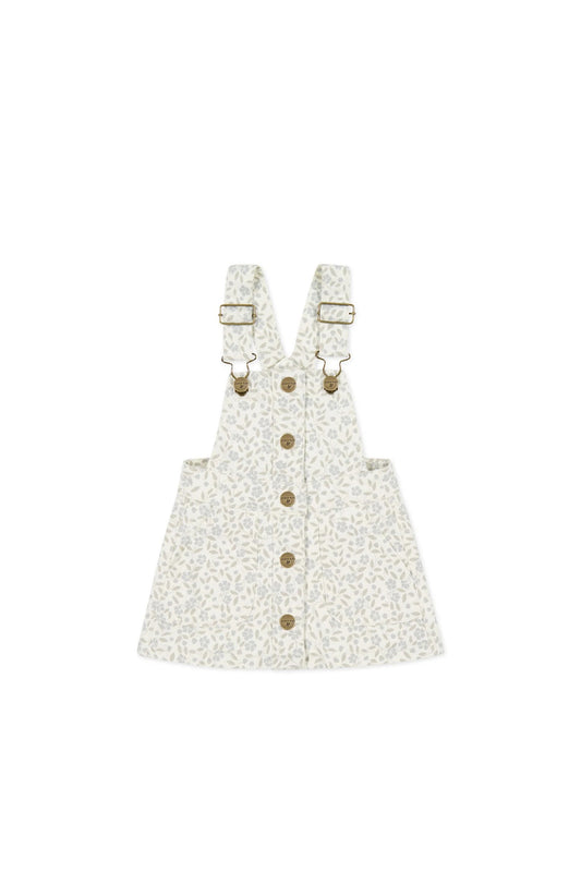 Vintage Overall Dress - Elodie Whisper White