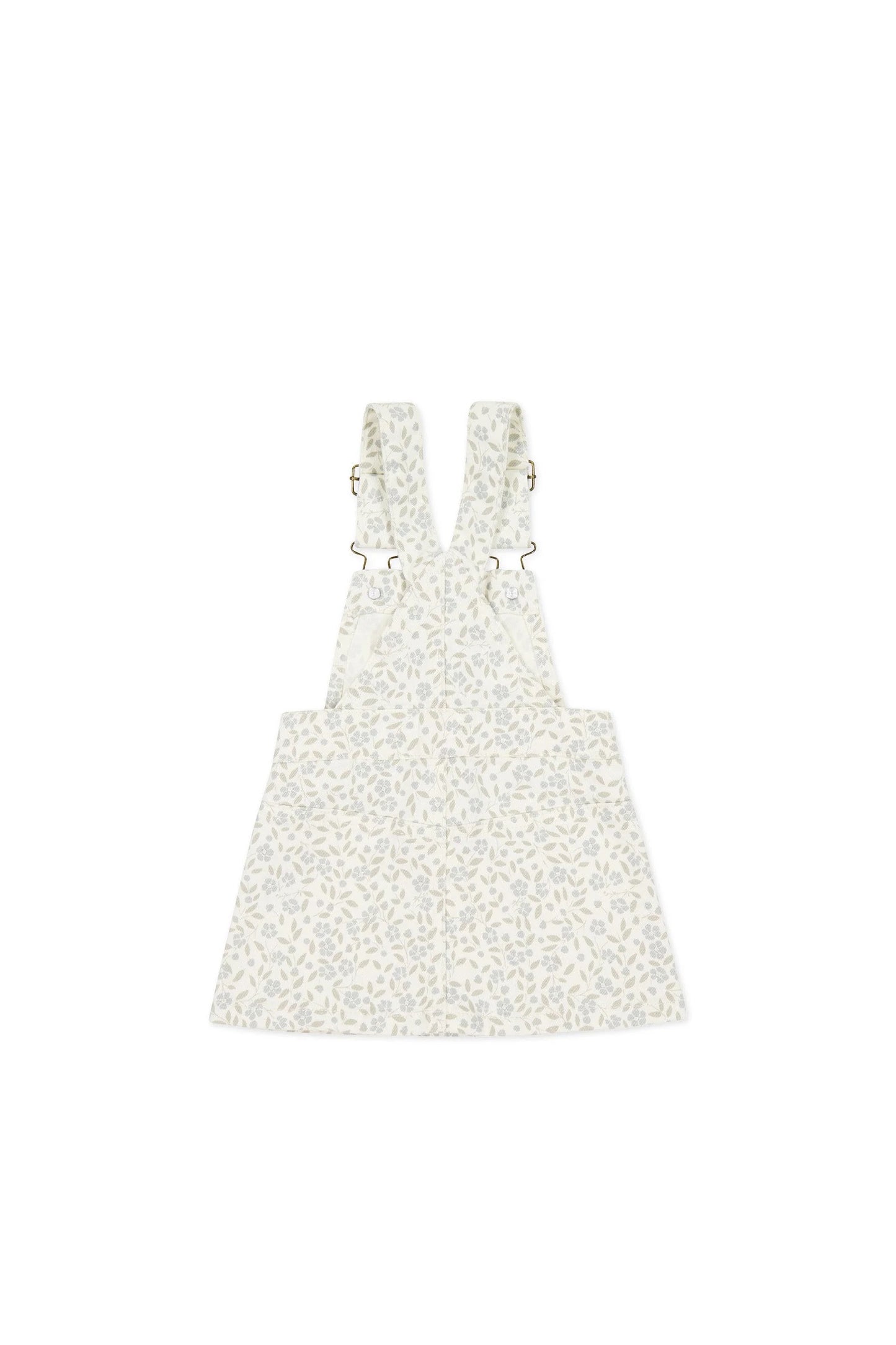 Vintage Overall Dress - Elodie Whisper White