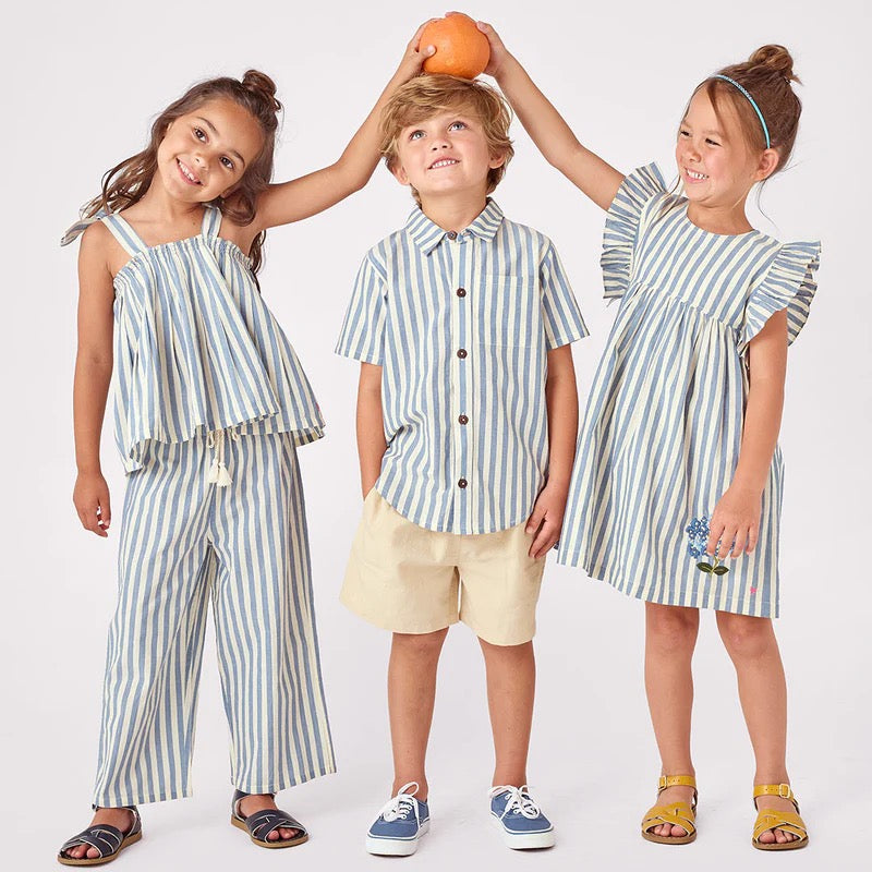 Boys Jack Shirt - Blue Stripe