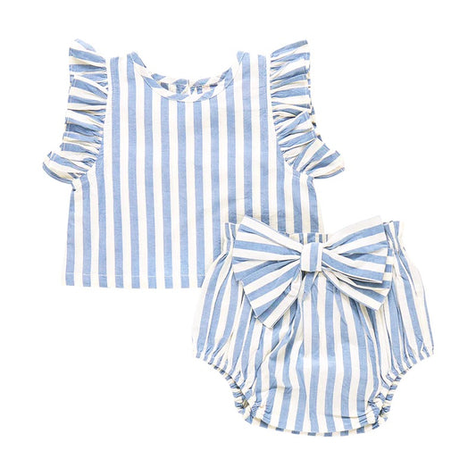 Abigail 2 piece set - Blue Stripe
