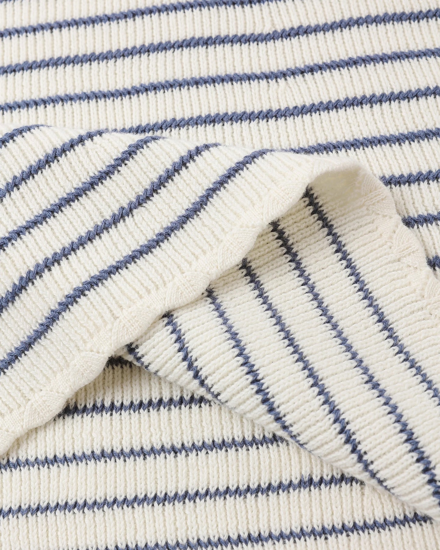 Crochet Tank Mini Dress - Marine Stripe