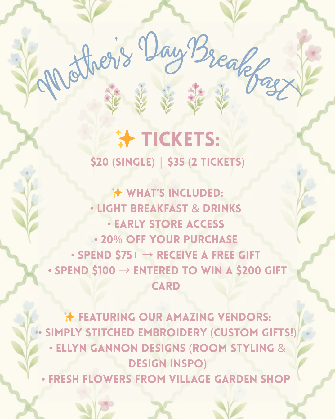 Mother's Day Breakfast