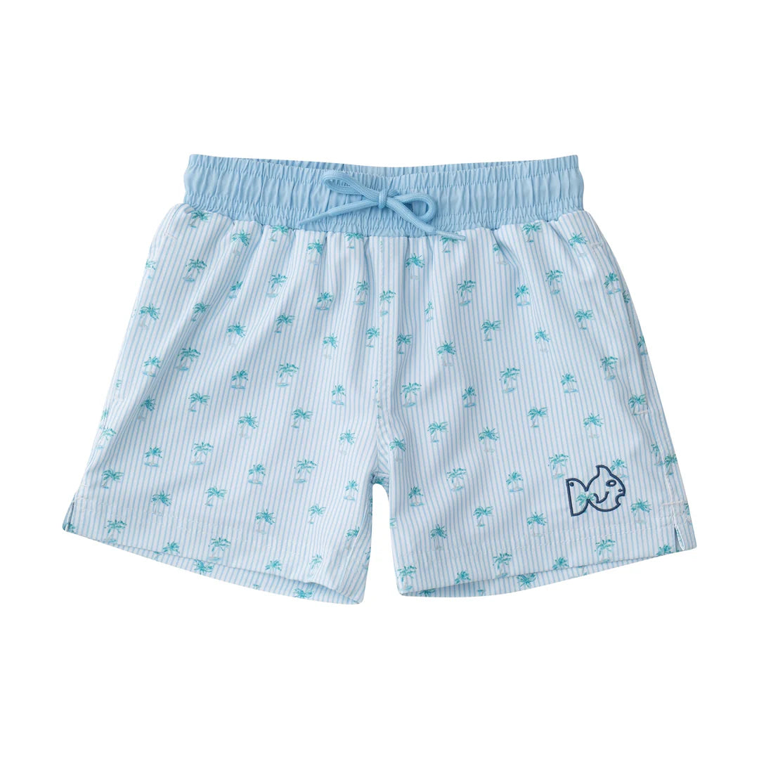 Boogie Board Swim Trunk - Palm Tree Stripe